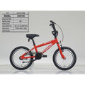 Royal bmx fiets -bugatti tornado 16 inch - rood