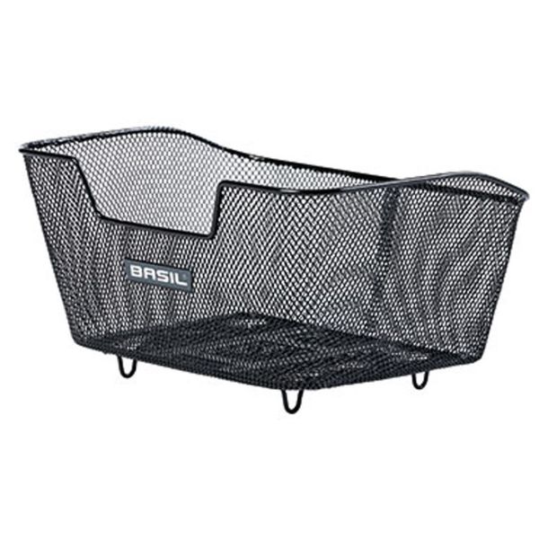 Basil Base M Fahrradkorb mit WSL-System, 30 x 42 x 21 cm – schwarz