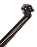 zadelpen vast 30.9 x 350 mm aluminium zwart