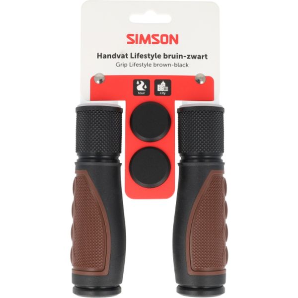 Simson handvatten lifestyle donkerbruin-zwart