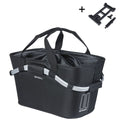 Basil Classic Carry All Fahrradkorb mit MIK-Befestigung, 22 Liter, 20 x 38 x 17 cm, schwarz