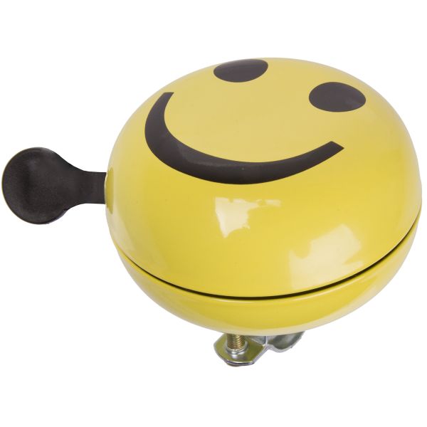 M-wave fietsbel ding-dong ø80mm - smiley yellow