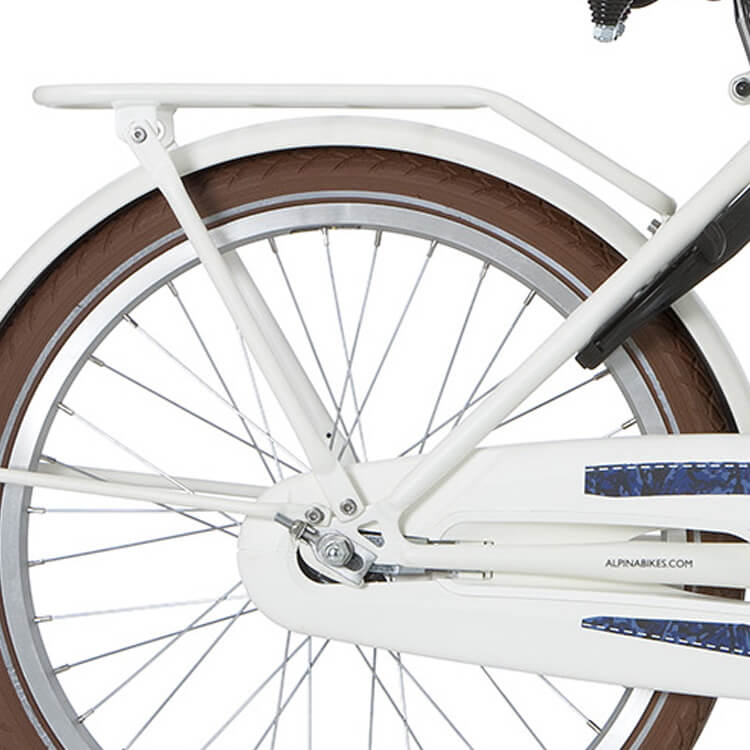 Alpina Gepäckträger 22 Cargo, Reinweiß matt