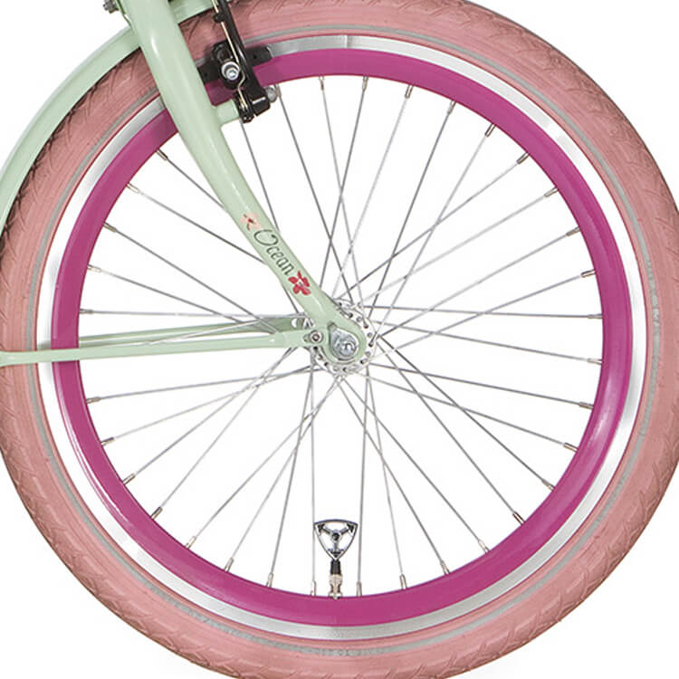 Alpina Vorderrad 20 J19DB rosa Zink Speichen