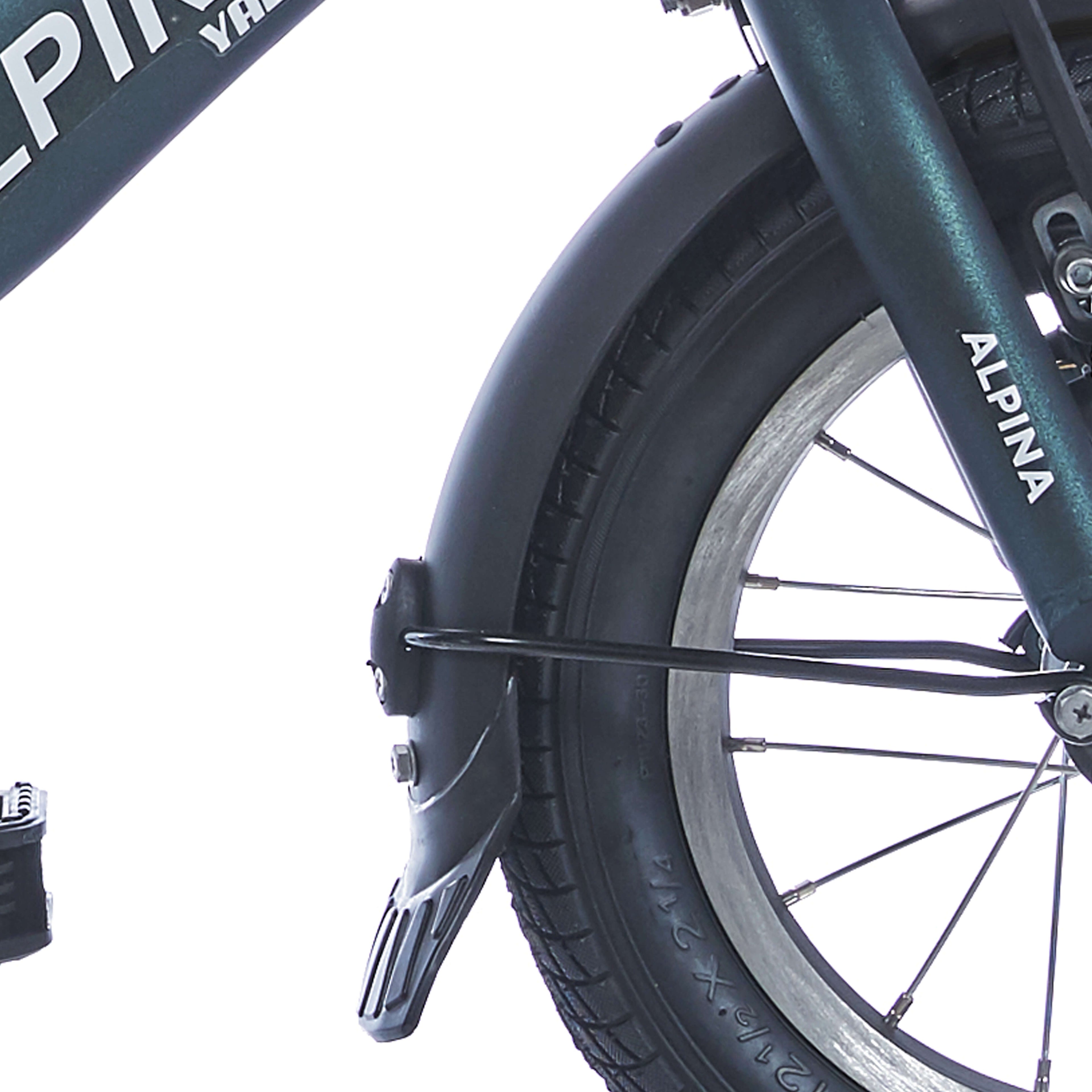 Alpina Fender Set 12 Yabber Schwarz Matt
