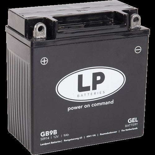 Landport Gel-Batterie MG GB9B (YB9B) inklusive Vespa LX V-Click