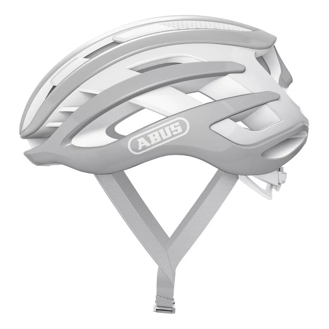 Abus Airbreaker Helm, reingrau, Größe S (51-55 cm)
