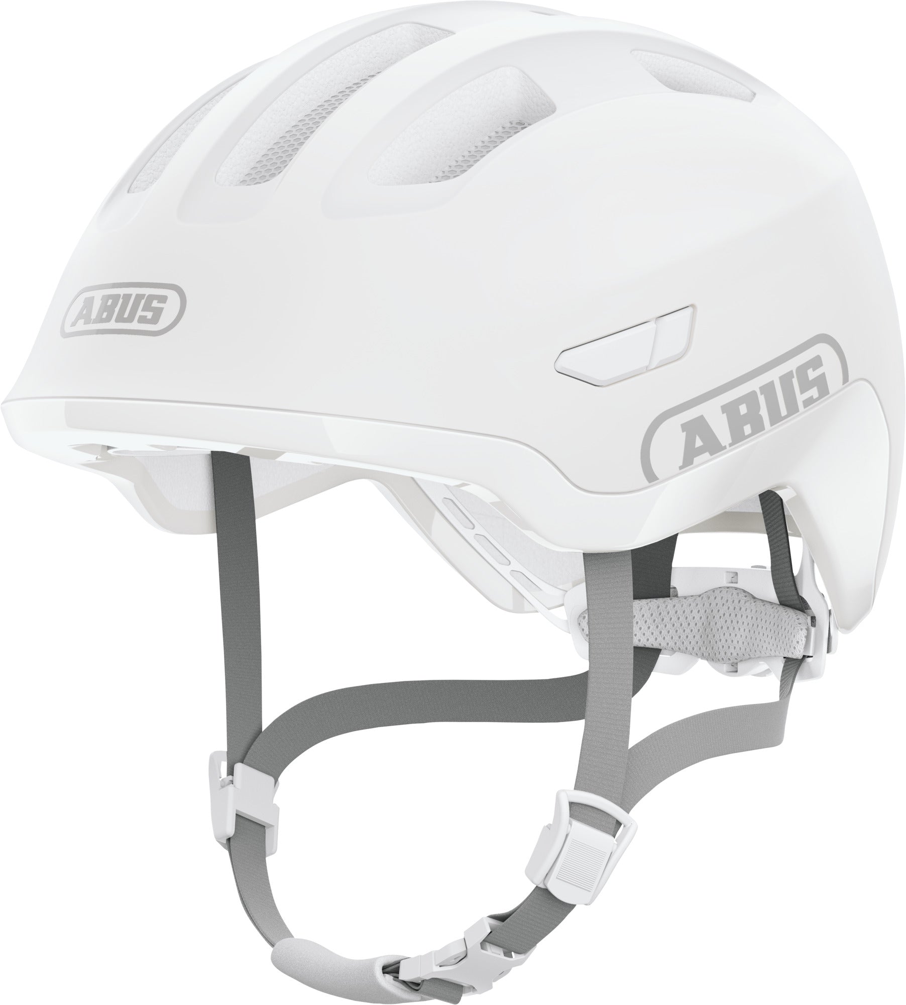 Abus Helm Smiley 3.0 Ace LED reinweiß, Größe M 50-55 cm