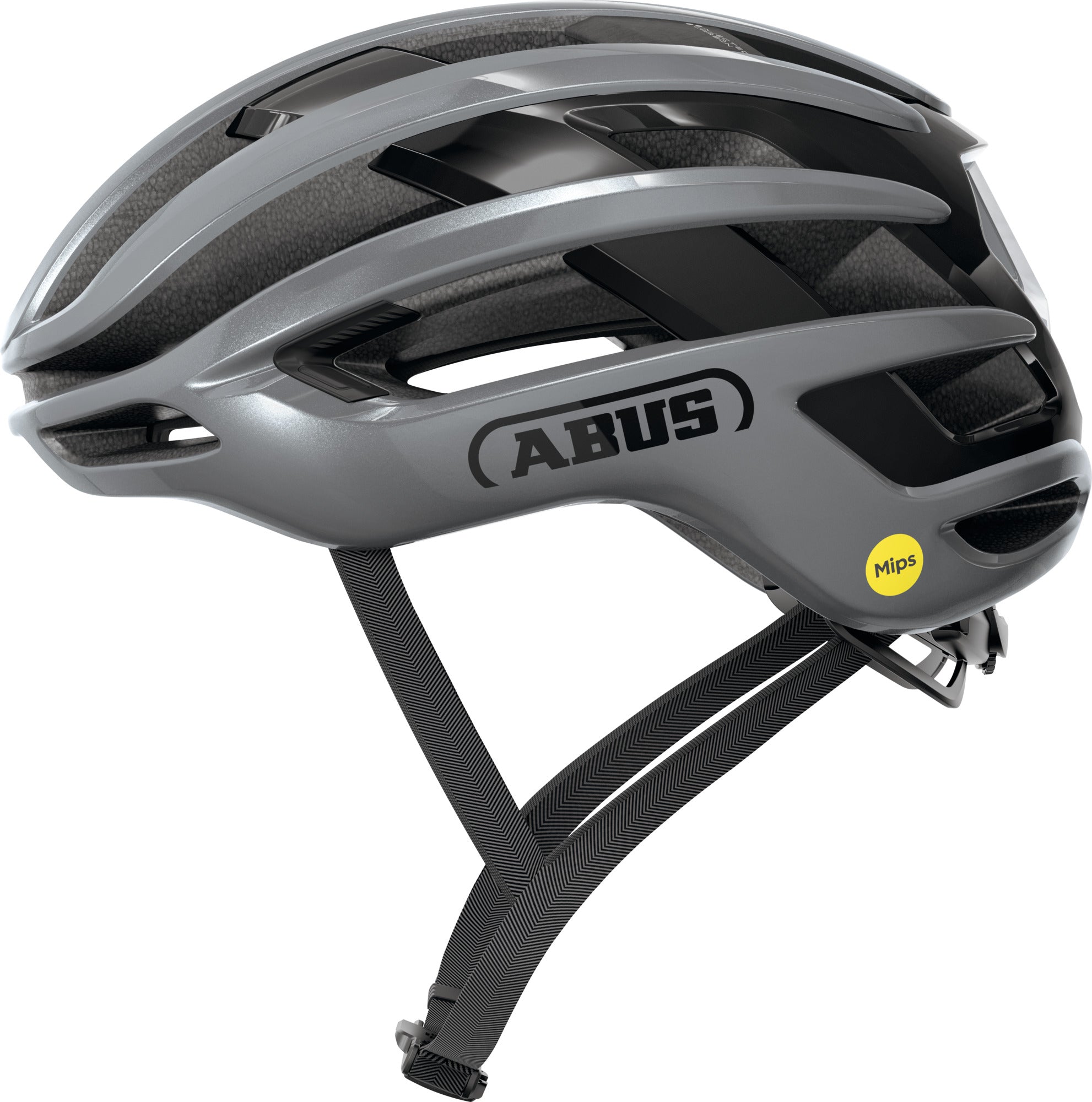 Abus Airbreaker 2.0 MIPS Helm Graphit Silber S 51-55 cm