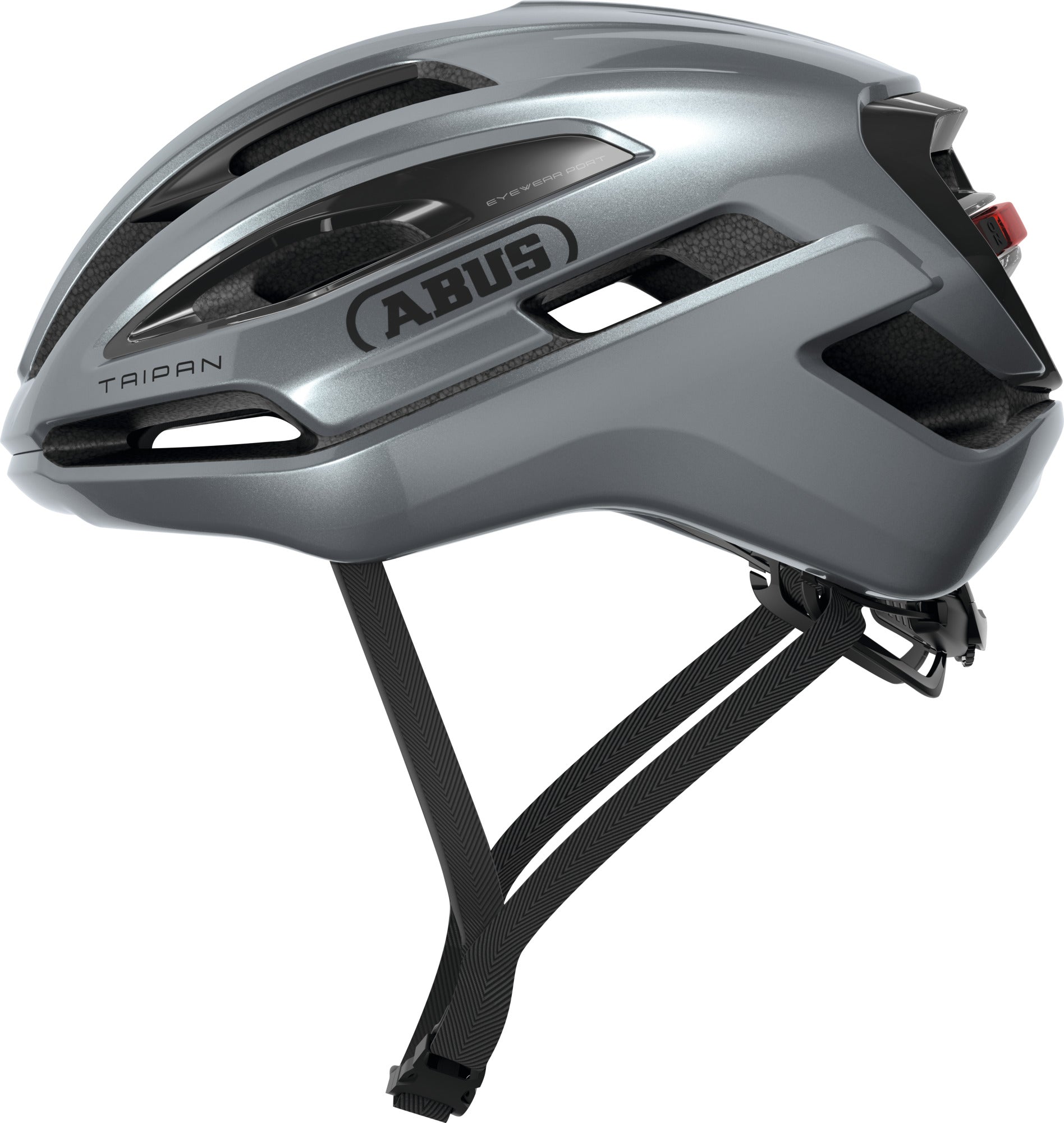 Abus Helm Taipan LED Graphit Silber M 54-58 cm