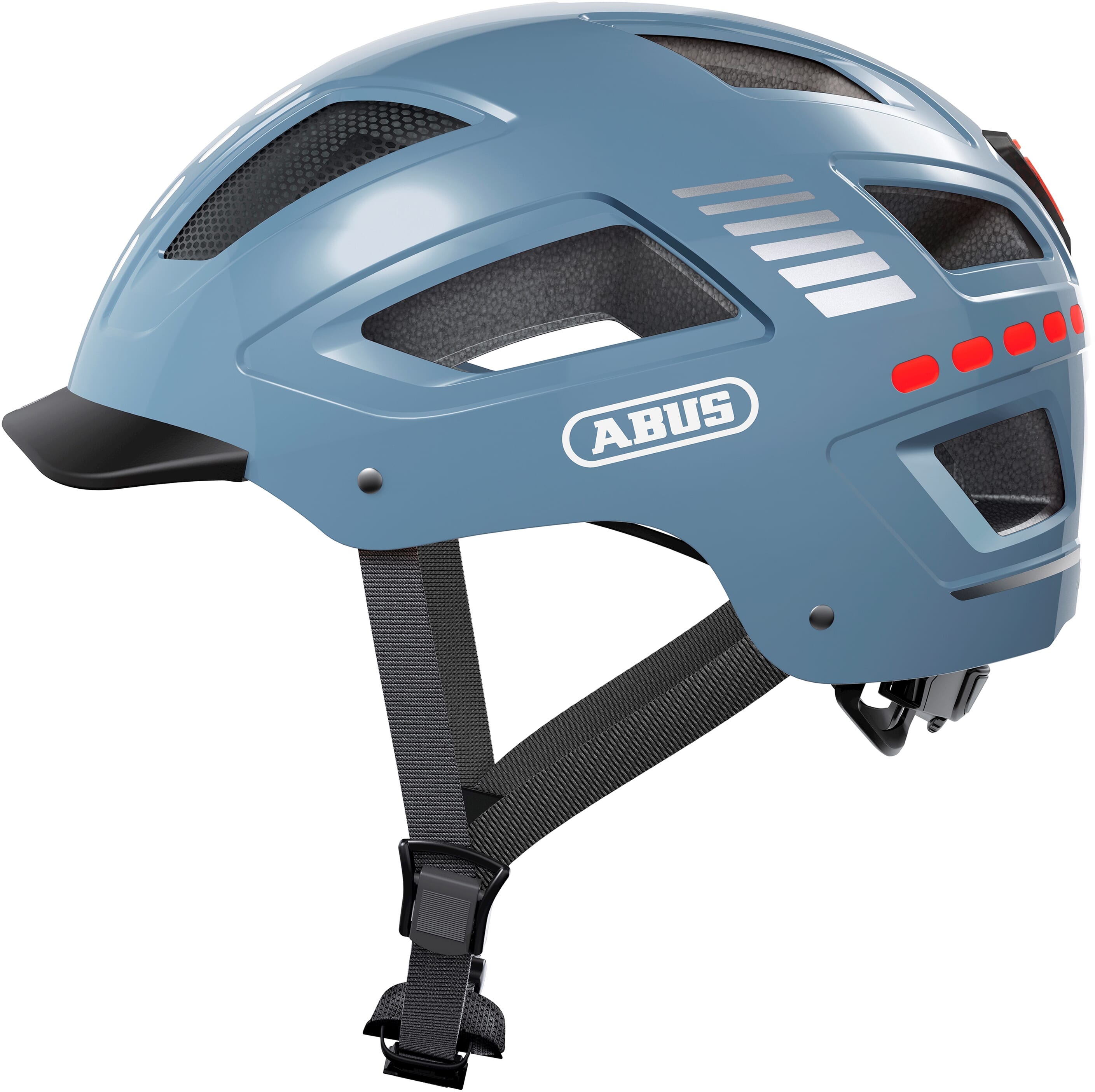 Abus Helm Hyban 2.0 LED-Signal Glacier XL 58-63cm