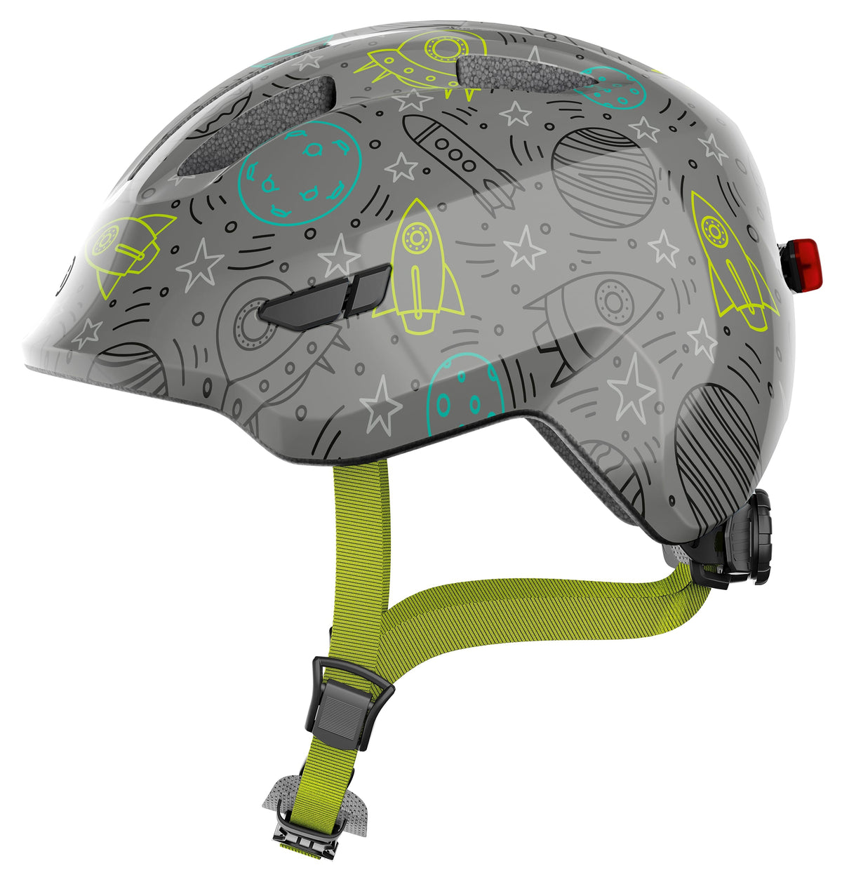 Abus helm Smiley 3.0 LED Grijs space M 50-55cm