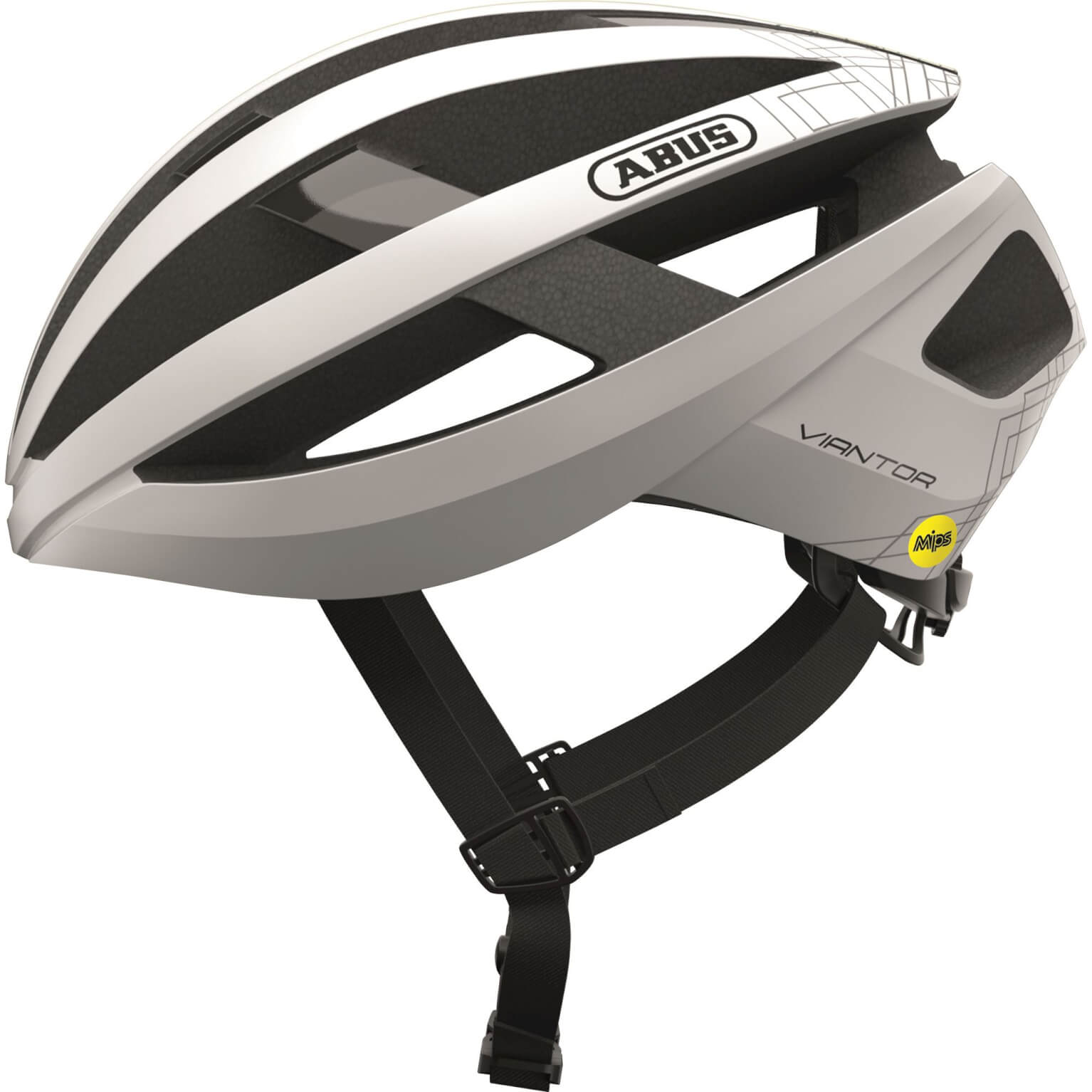 ABUS Helm Vianor MIPS Polar Weiß 51-55 cm