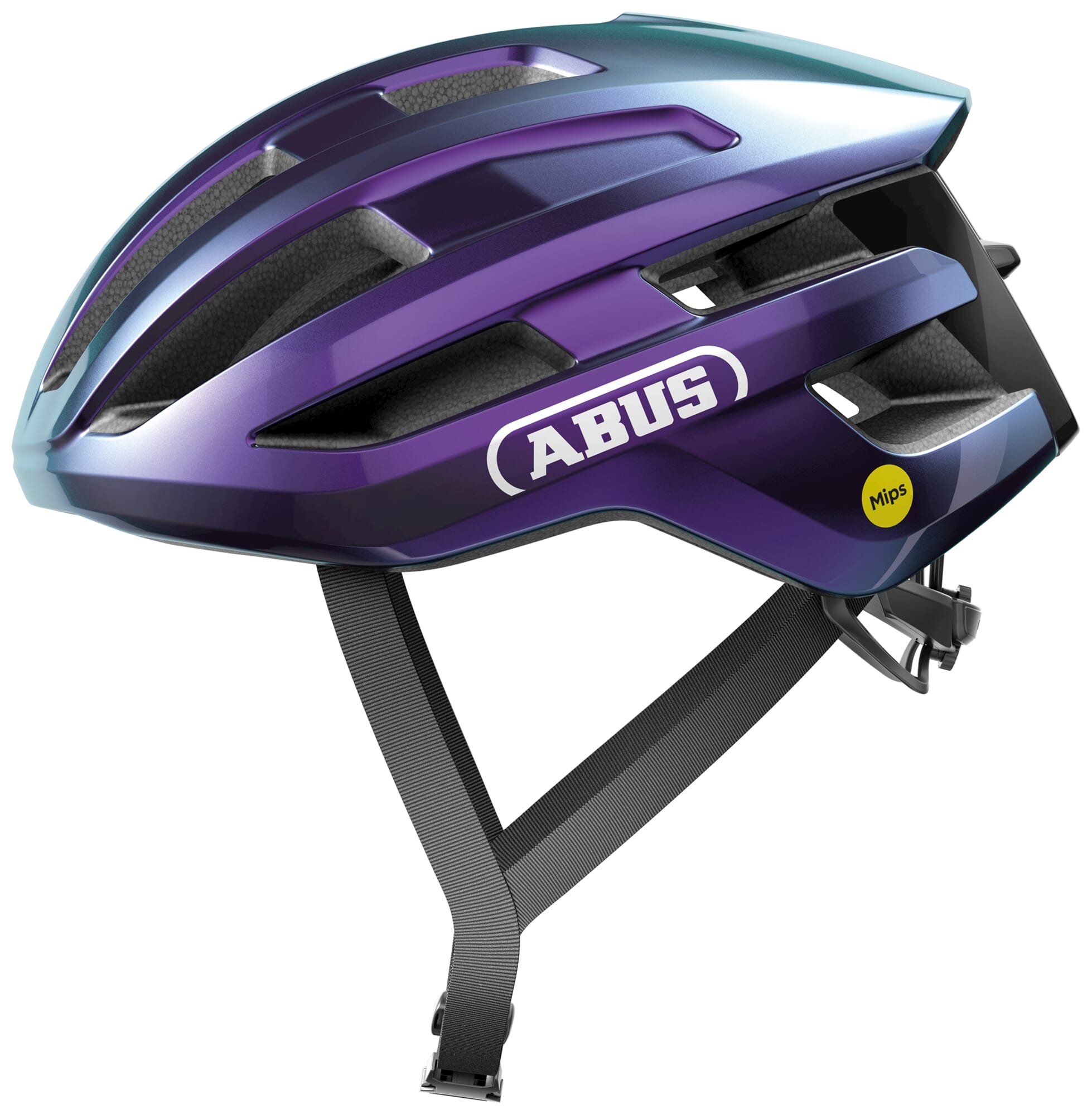 Abus fietshelm powerdome mips flip flop purple l - 57-61 cm - paars - geschikt voor gebruik op racefietsen - gravelbikes - 280 g