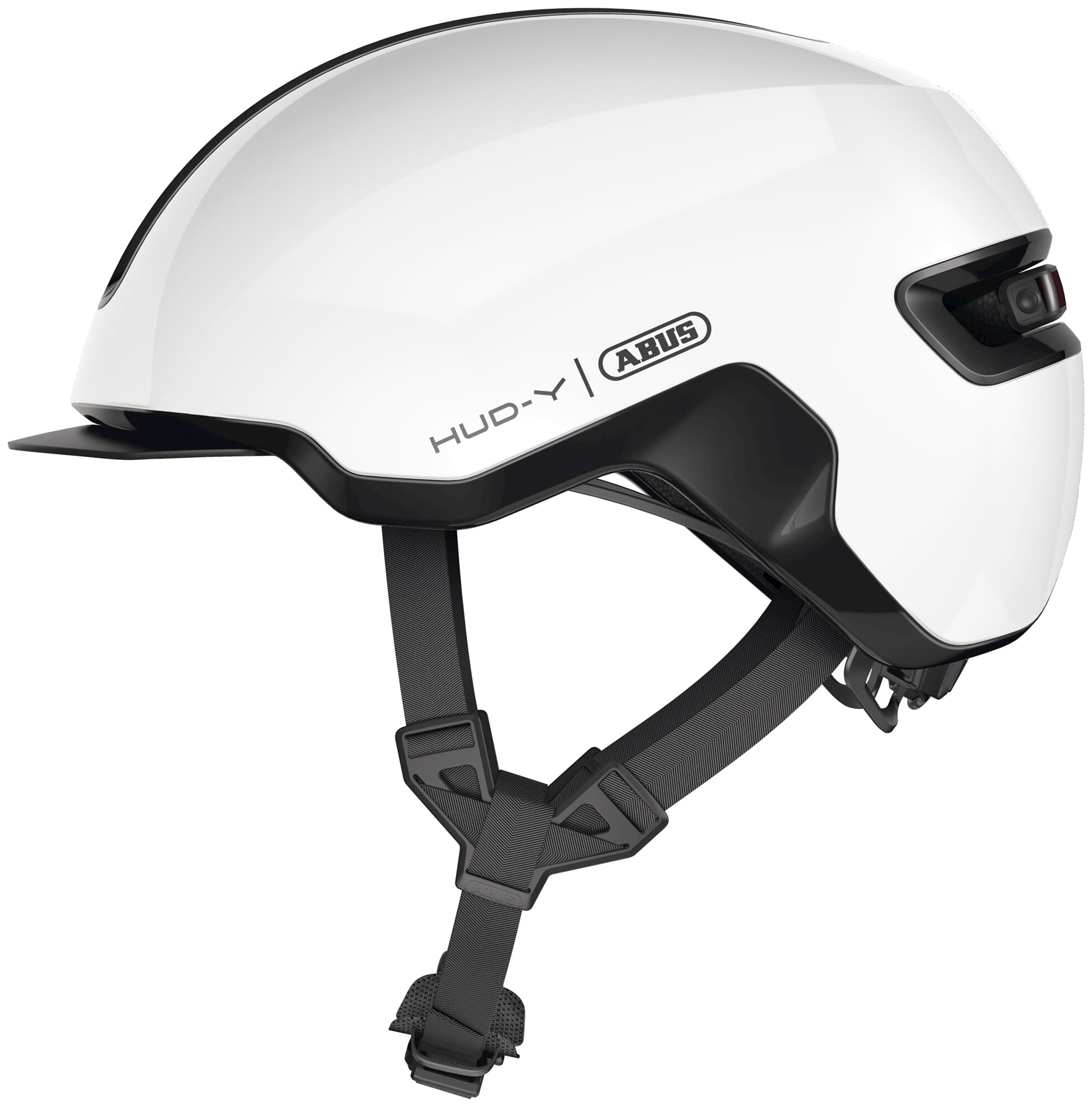 Abus Helm HUD-Y glänzend weiß M 54-58 cm