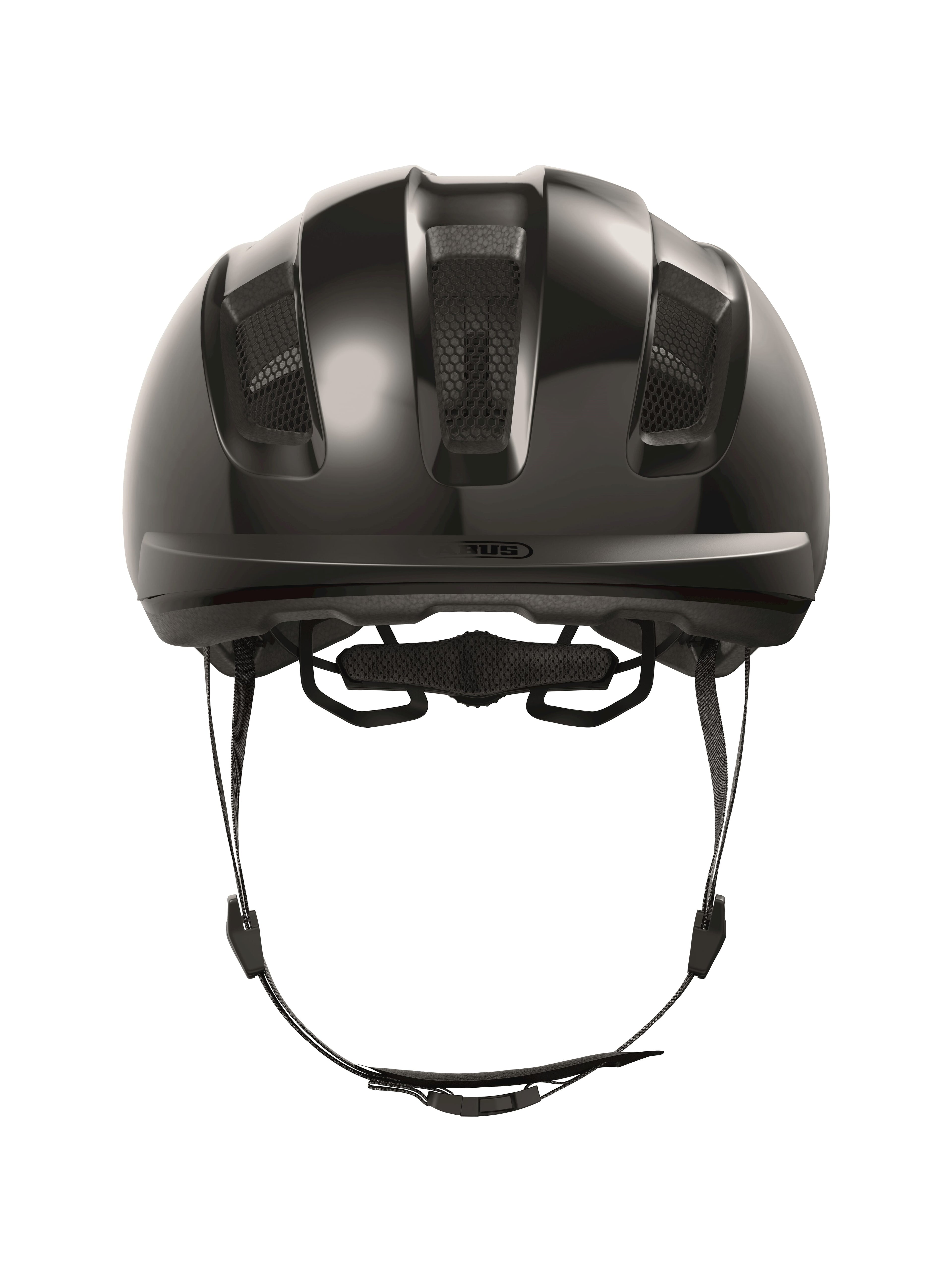 Abus Helm, glänzend schwarz, Größe 51-55 cm