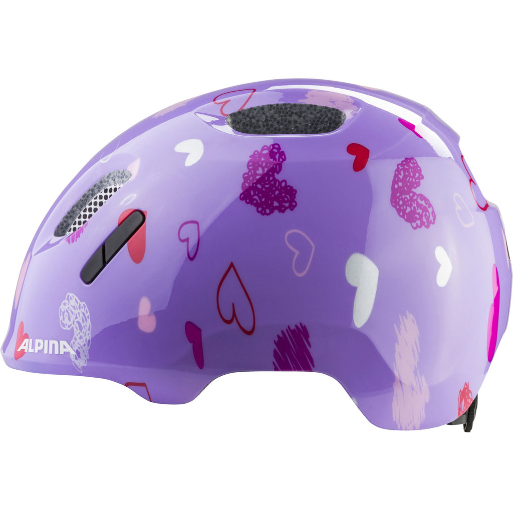 Olympic sportswear alpina sports kinderhelm ximo 2 purple hearts 47-51 glans