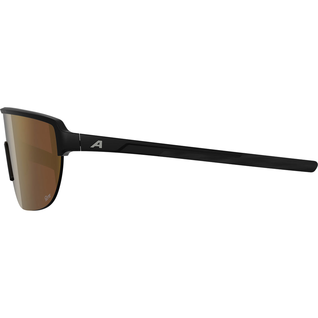 Alpina sports sportbril ram 2.0 q-lite goud sp. mat zwart