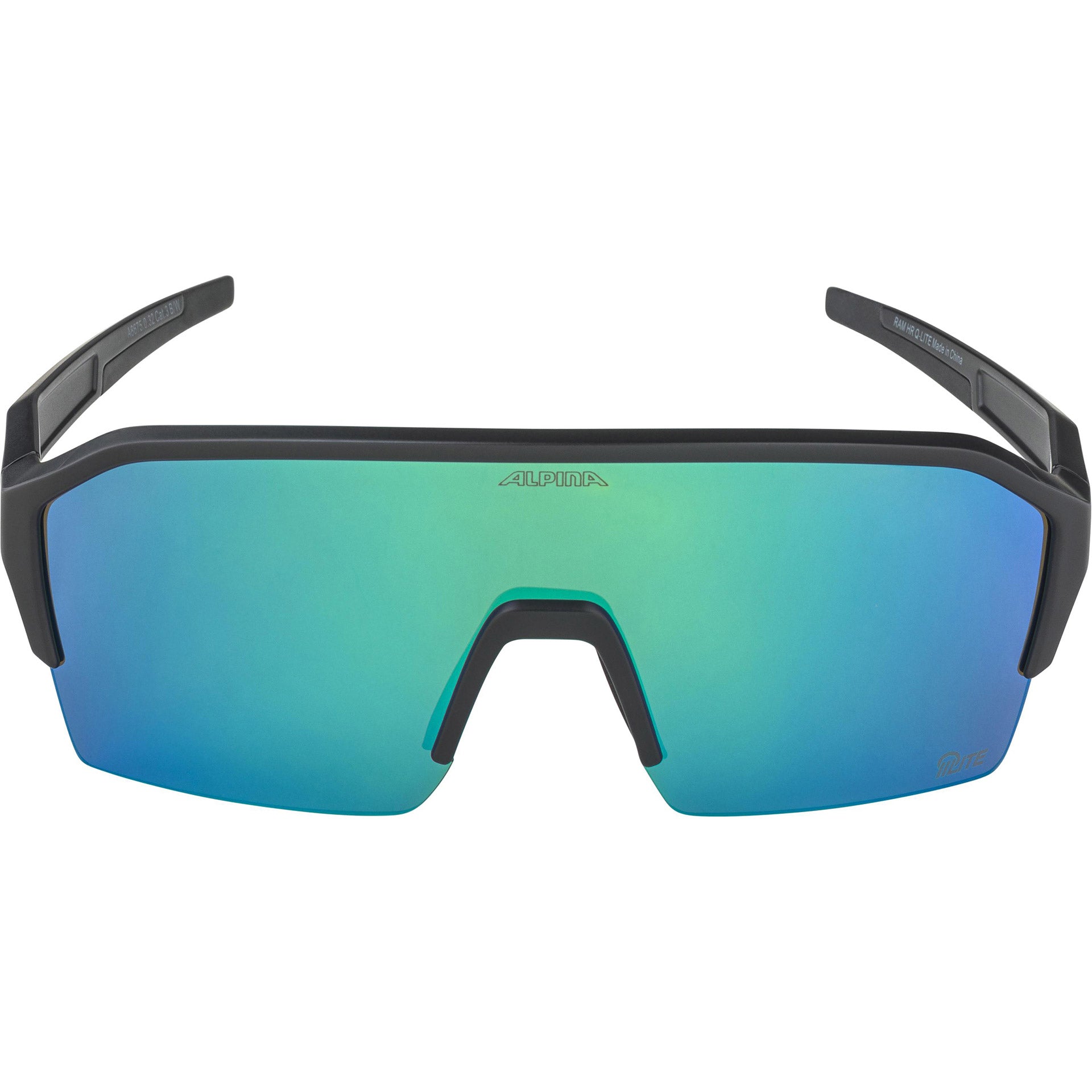 Olympic sportswear alpina sports sportbril ram hr q-lite jade spiegellens zwart