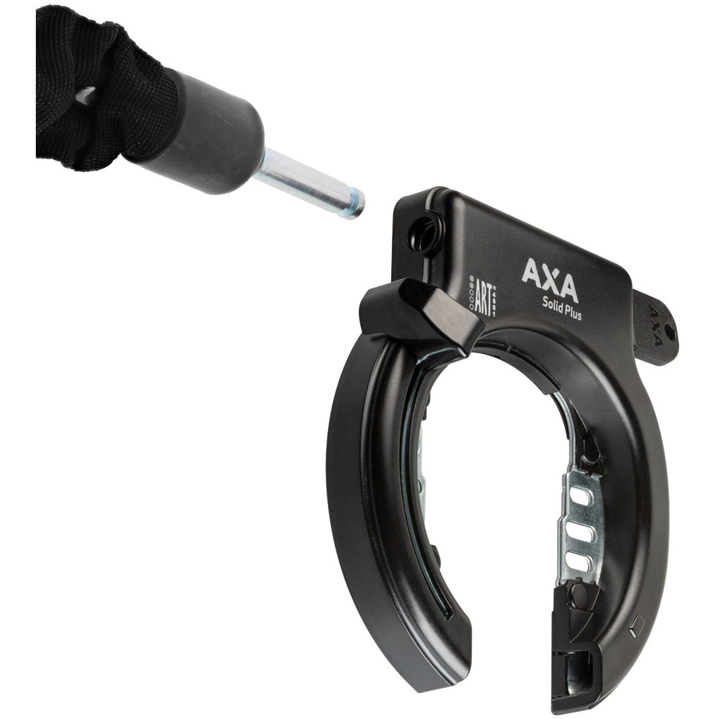 Axa ringslot solid plus zwart (kaart)