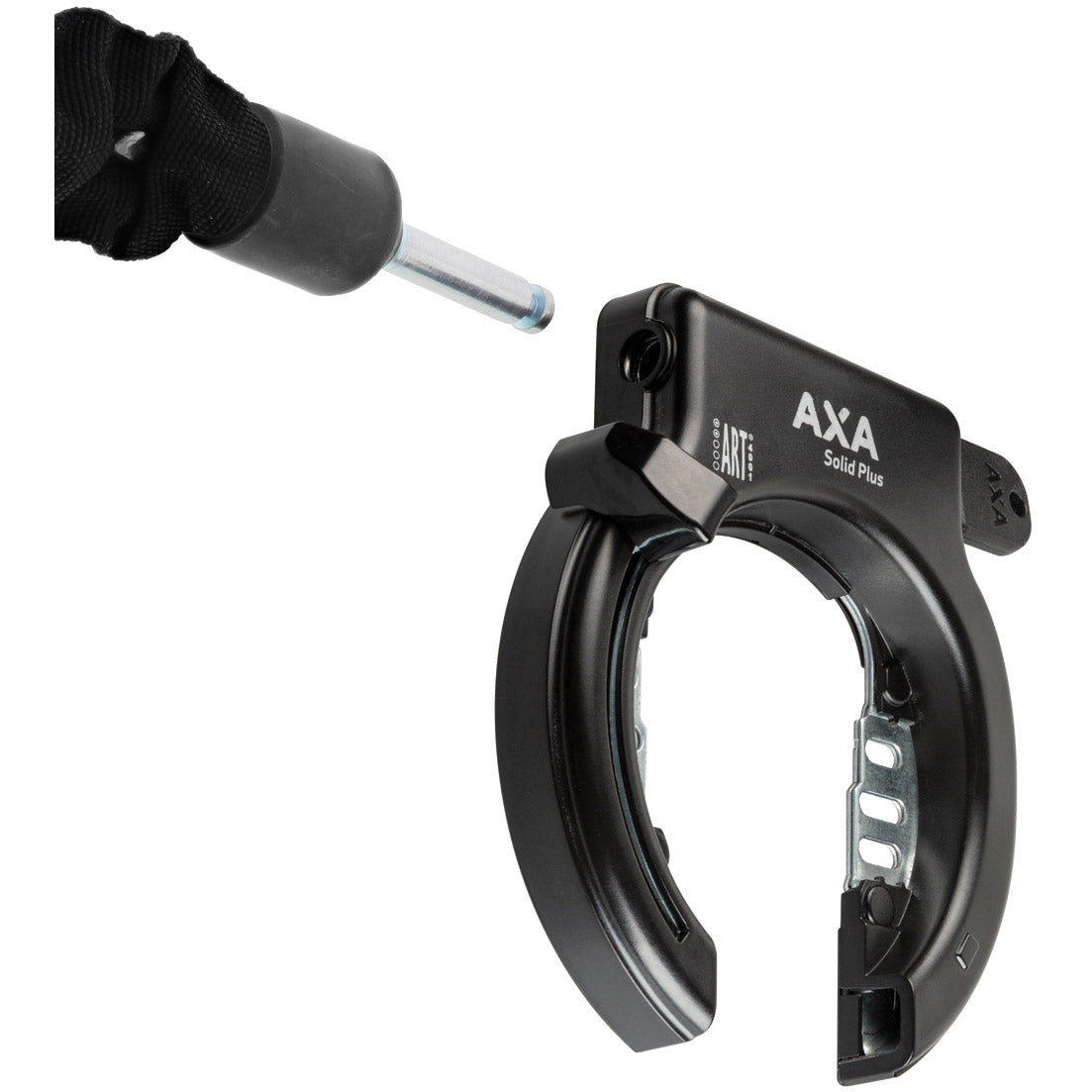 Axa ringslot solid plus zwart (kaart)
