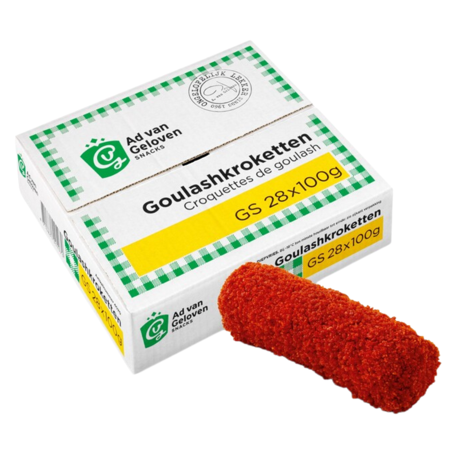 Ad van geloven goulashkroket (28x100 gram)