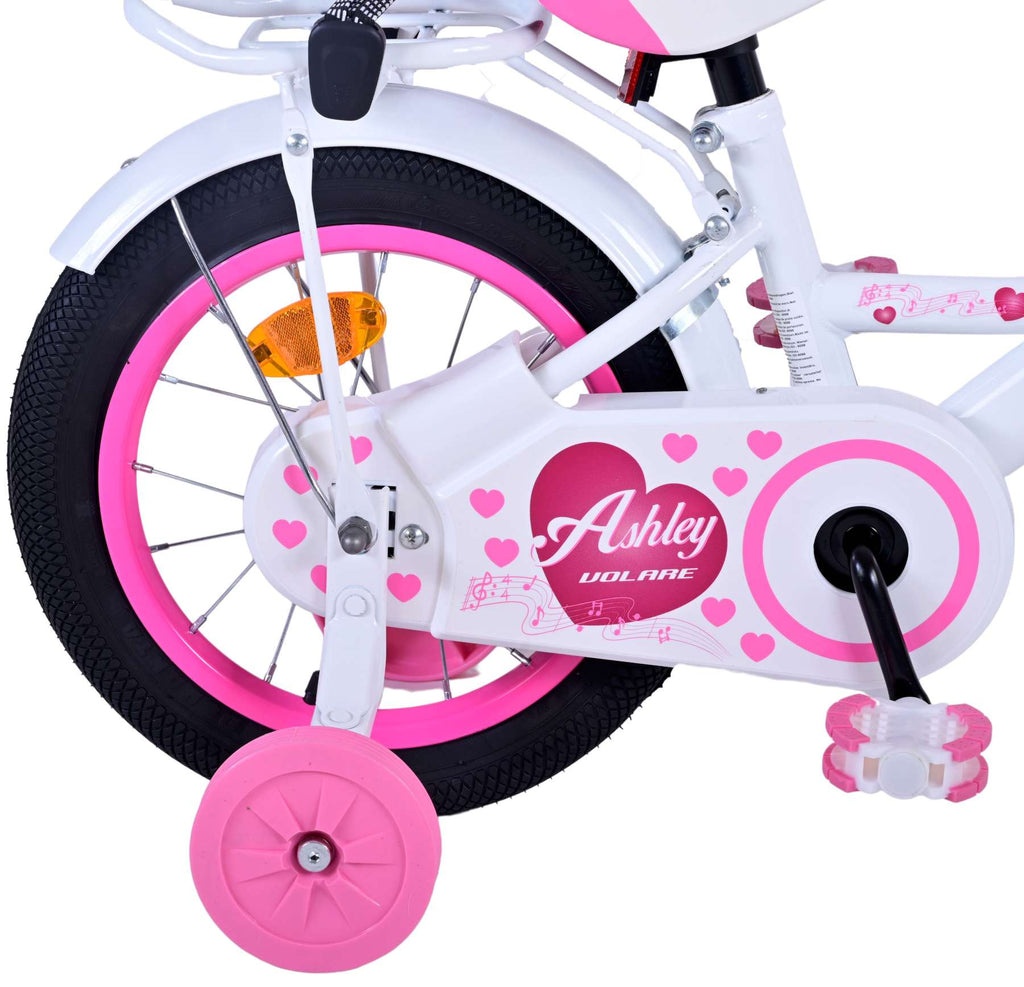 Volare Ashley Kinderfahrrad – Mädchen – 14 Zoll – Weiß