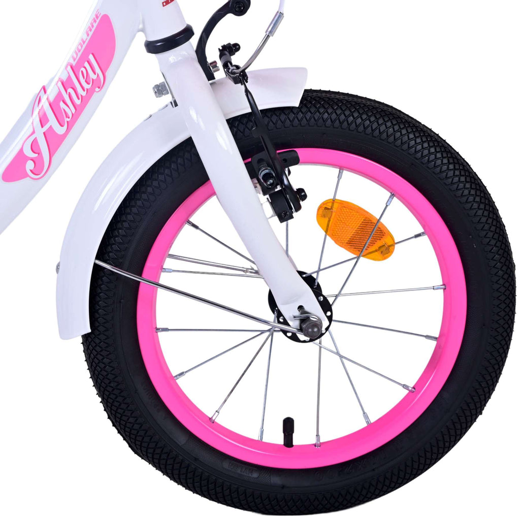 Volare Ashley Kinderfahrrad – Mädchen – 14 Zoll – Weiß