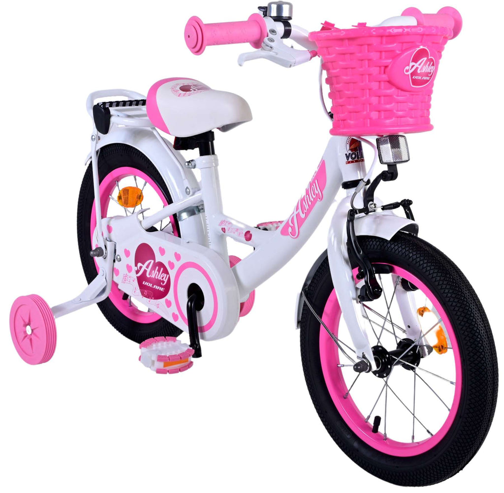Volare Ashley Kinderfahrrad – Mädchen – 14 Zoll – Weiß