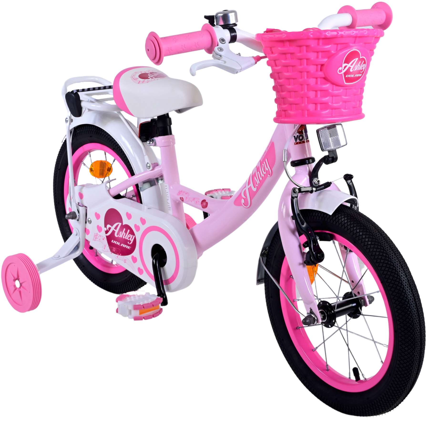 Volare Ashley Kinderfahrrad – Mädchen – 14 Zoll – Rosa