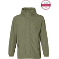Basil regenjas hoga unisex olive green s