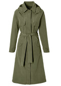 Basil trenchcoat mosse dames olive green s
