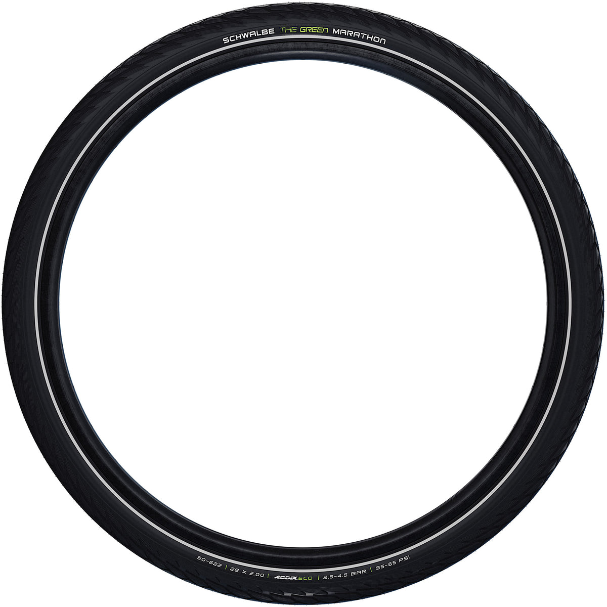 Schwalbe Marathon 28x1.10 700x28c (28-622) Wired Performance Line Addix Eco Black+Reflex