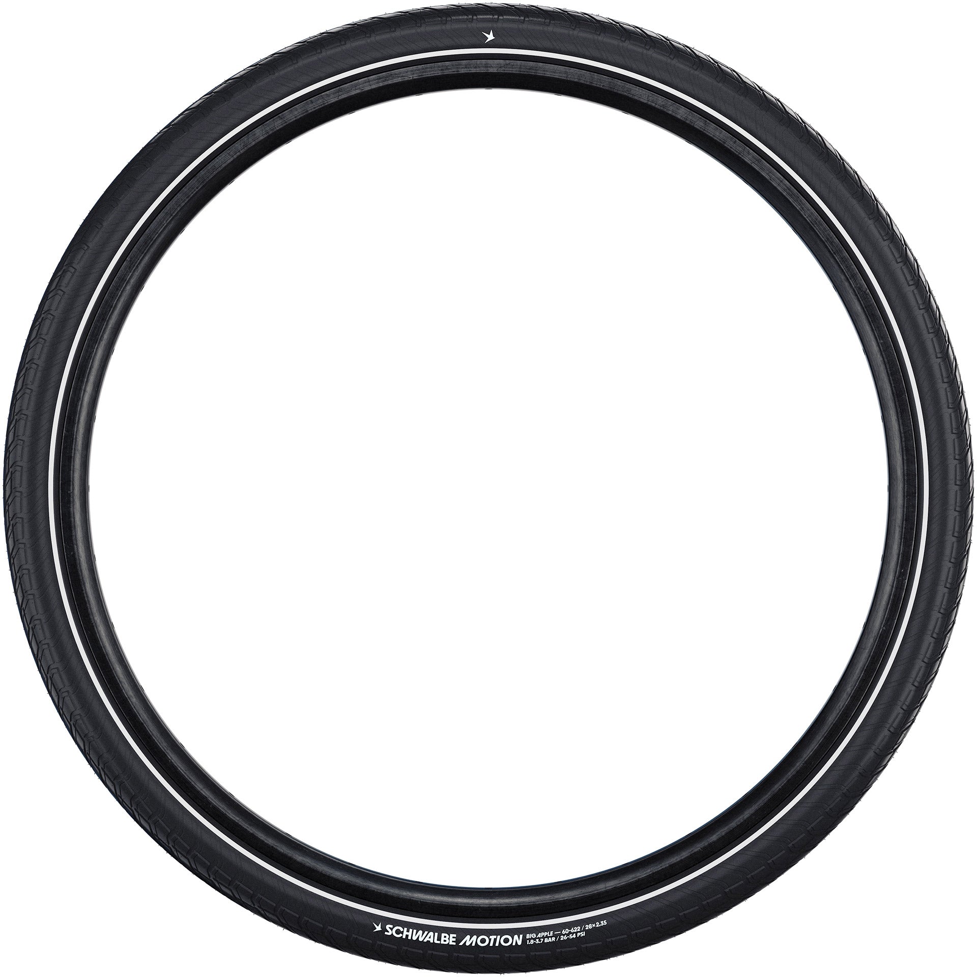 Schwalbe benelux b.v. schwalbe draadband motion big apple 50-406 +r zwart
