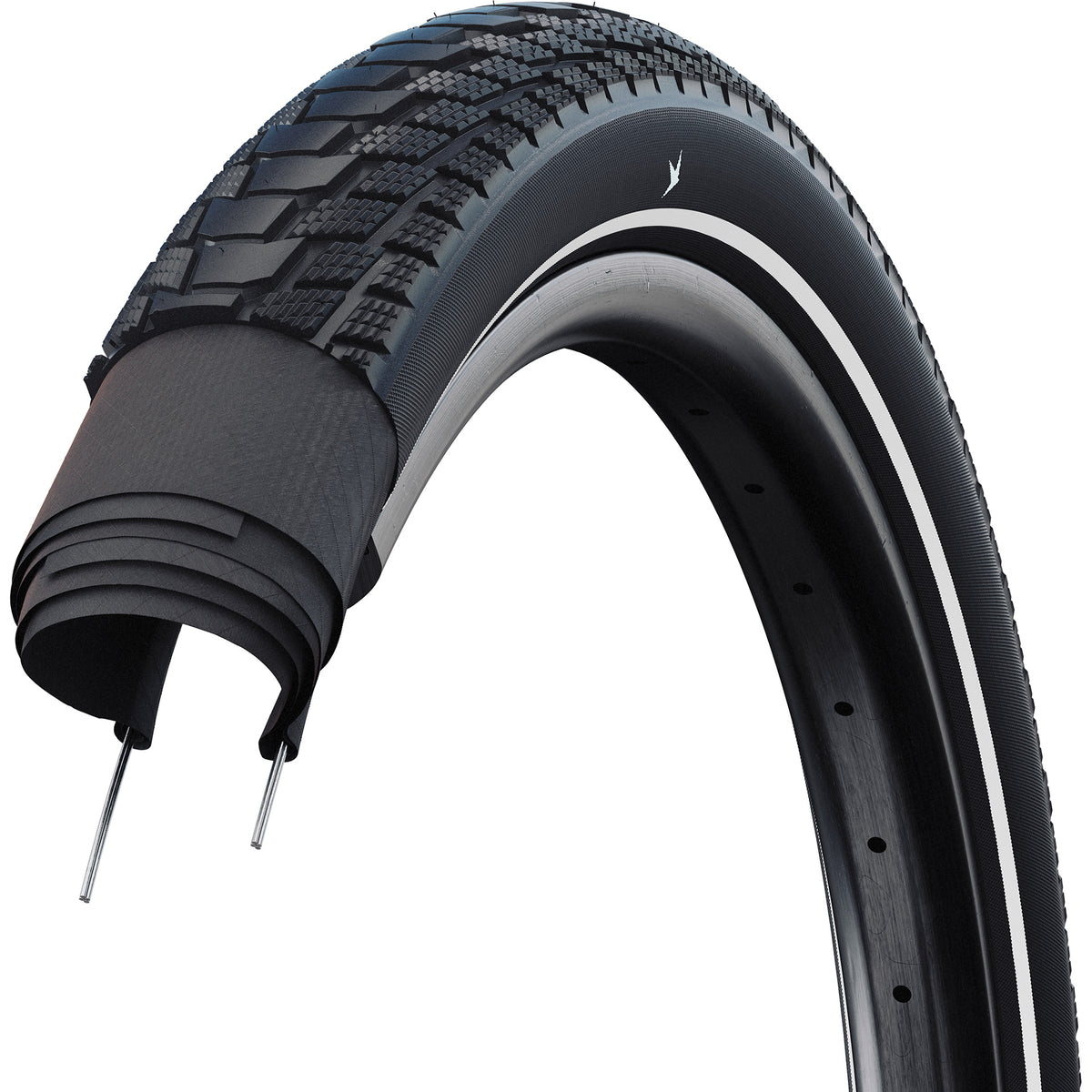 Schwalbe draadband motion pick-up 55-507 +r zwart