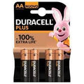 Duracell batterij plus power mn1500 lr6 aa per 4 op kaart