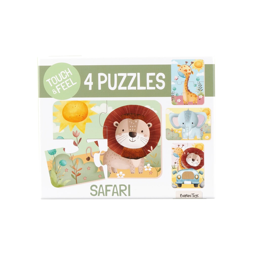 Barbo toys safari touch feel puzzels (5610)