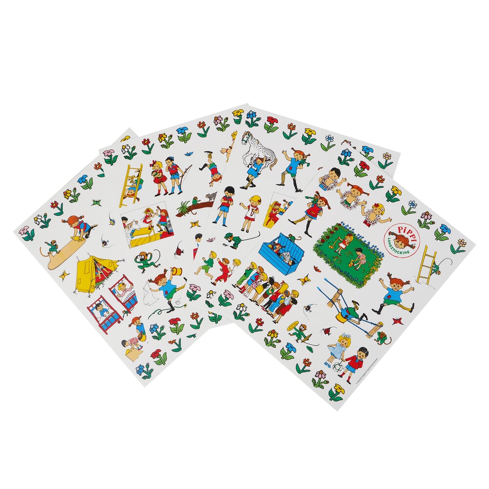 Barbo toys pippi stickers - vrienden met 130 stickers (8620)