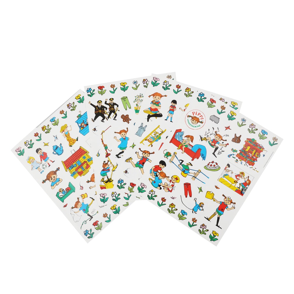 Barbo toys pippi stickers - villa villekulla met 140 stickers (8621)