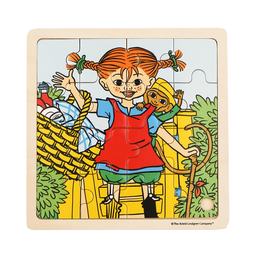 Barbo toys pippi vierkant puzzel - mr. nilson (8634)