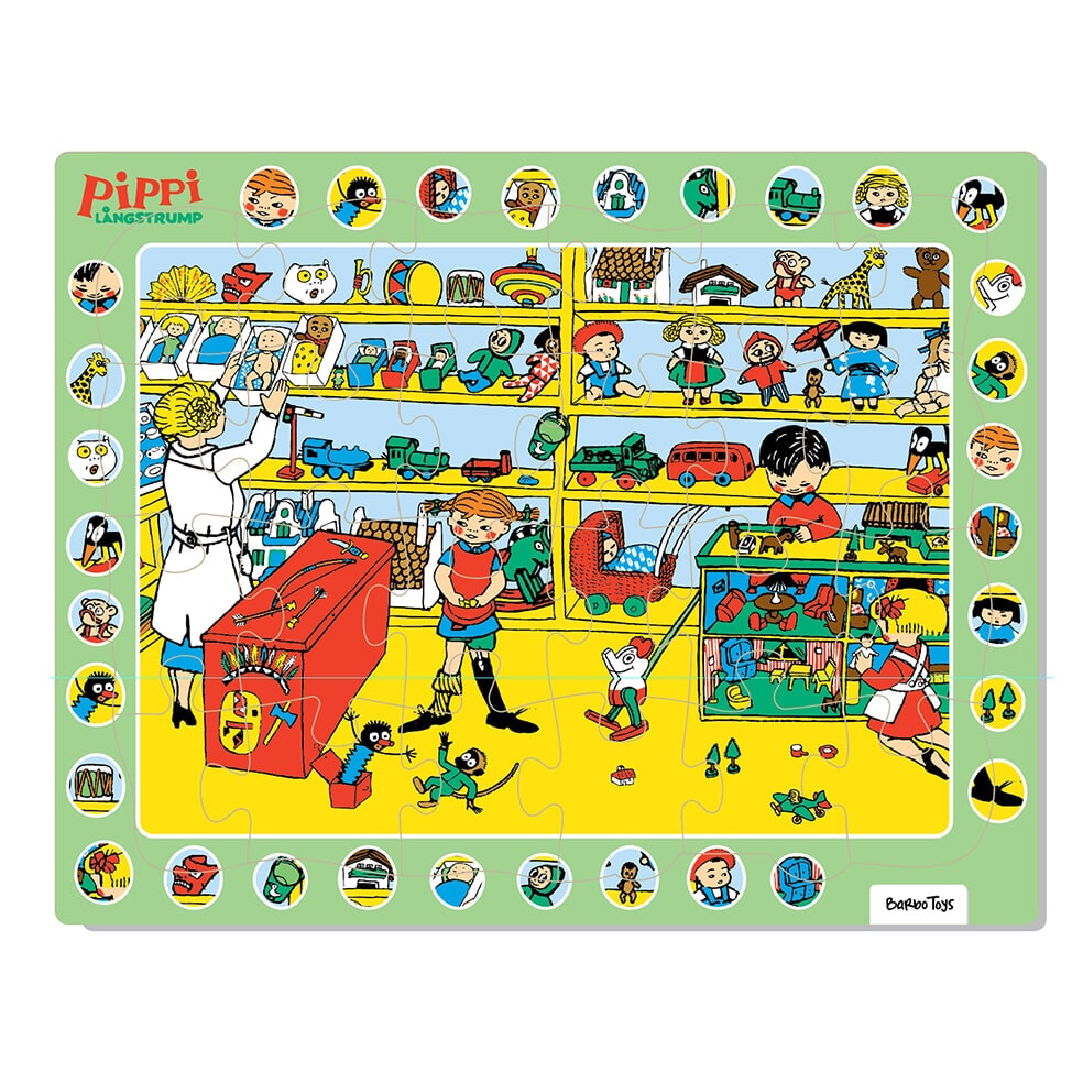 Barbo toys pippi - frame kartonnen puzzel - thingfinder (8653)