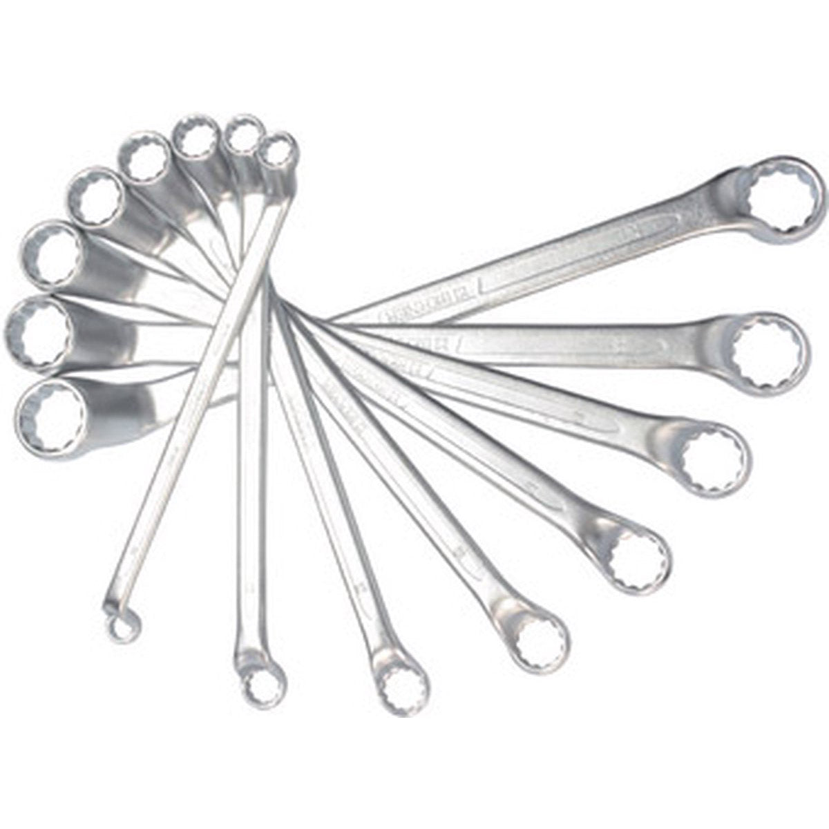 Berner Ringschlüsselsatz, gebogen, 9-teilig, 6-23 mm