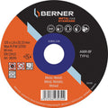 Berner slijpschijf metalline standard plat 125x1,0x22,23mm