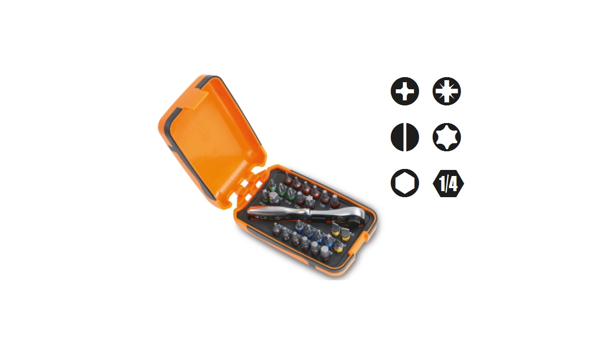 Beta Ratelsleutel Tools 860 C27 met schroefbitset 27 delig in box