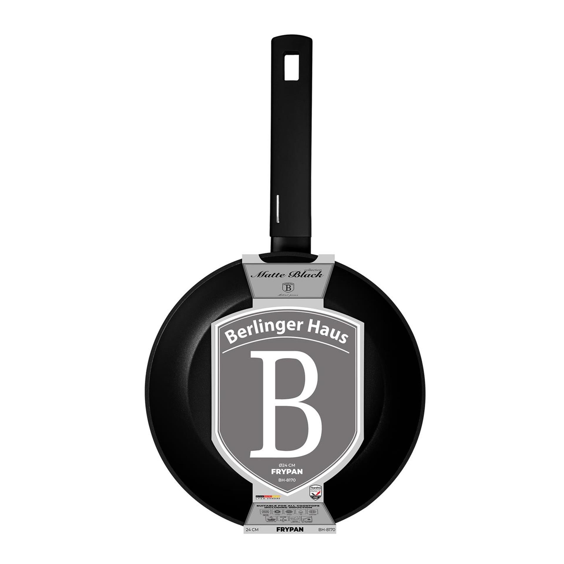 Berlingerhaus koekenpan mat zwart 24cm