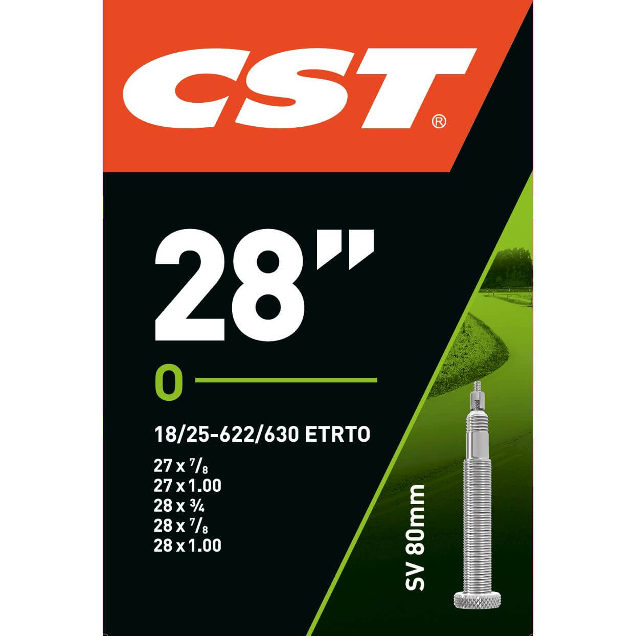 CST-Innenschlauch 28 Zoll Rennschlauch 80 mm