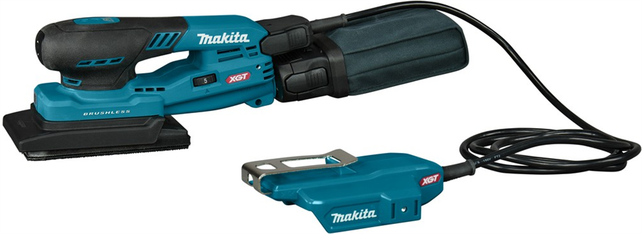 Makita accu handpalm vlakschuurmachine 80x133mm xgt 40v max naked