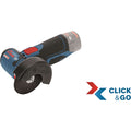 Bosch blauer GWS 12V-76 Akku-Winkelschleifer | im L-Karton | ohne Akkus und Ladegerät - 06019f2003