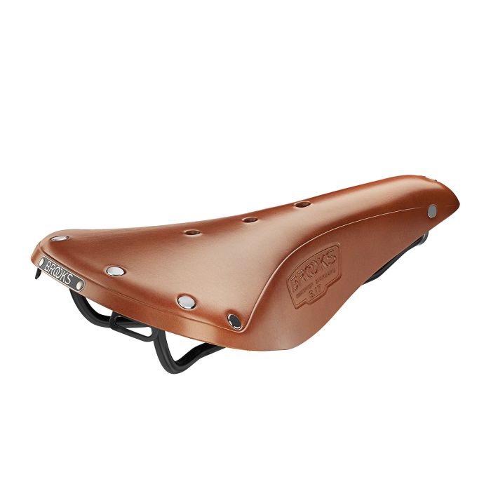 Brooks b17 zadel - leer, 175 mm breed, comfortabel en duurzaam
