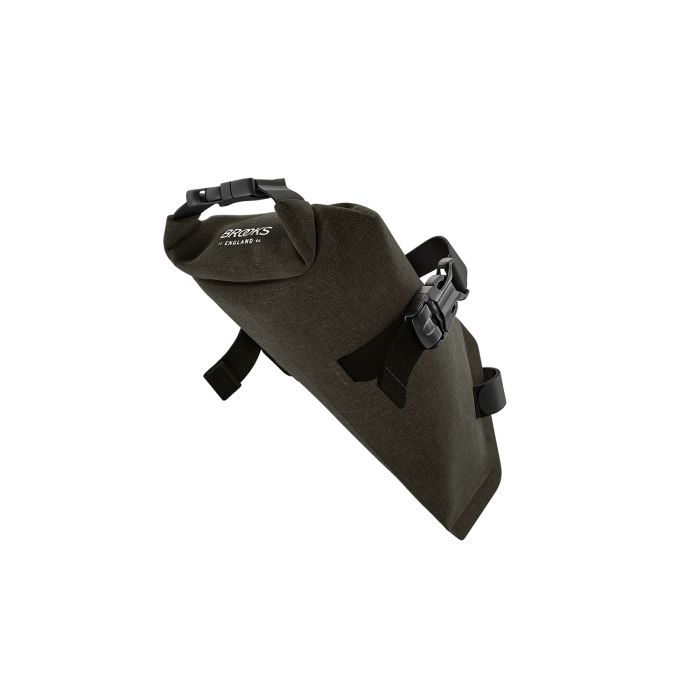 Brooks scape saddle roll bag (1l) - mud green